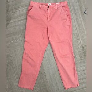 Gap Salmon Pink Girlfriend Chino Pants Size 6